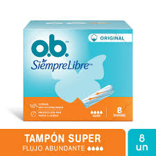 O.B. TAMPONES SUPER 8 unidades